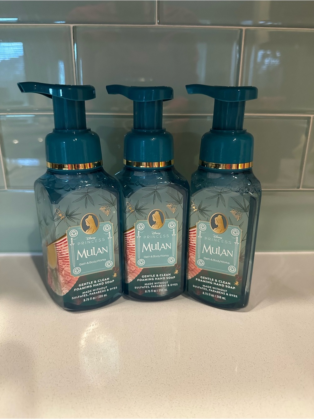 Bath & Body Works Disney Princess Mulan Foaming Hand Soap Trio